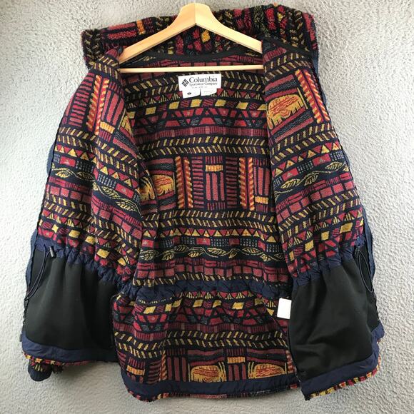 Vintage Columbia Sportswear Aztec Southwestern Print Fleece Womens L - Picture 3 of 10